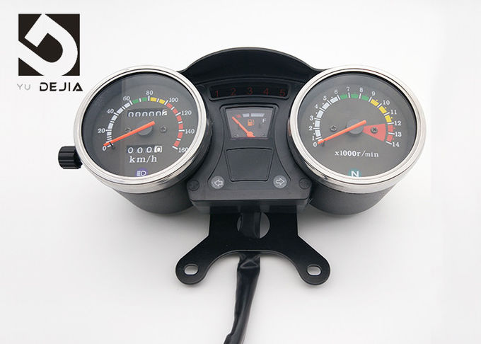 Odómetro de Digitaces de la motocicleta, velocímetro de Digitaces y tacómetro negros para la motocicleta